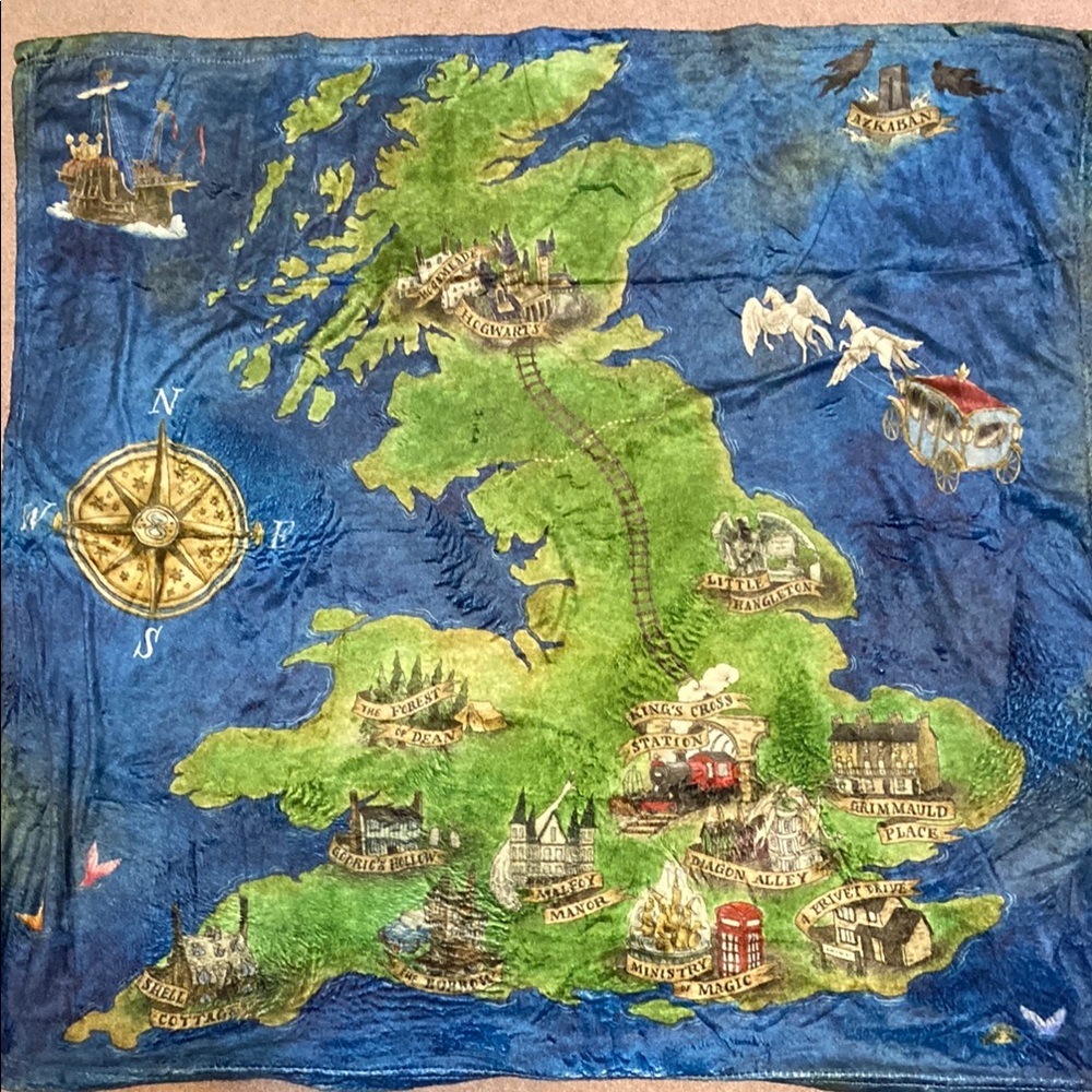 Harry Potter Map Small Blanket